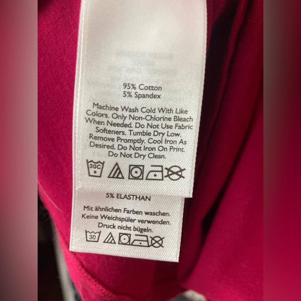 Eddie Bauer Tank, Raspberry, Size Medium Tall - Picture 6 of 6